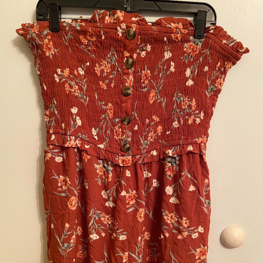 AEO Floral Tube Top Romper